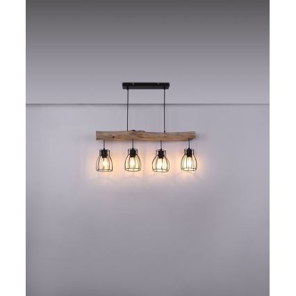Globo - Ljuskrona med upphängningsrem 4xE27/40W/230V