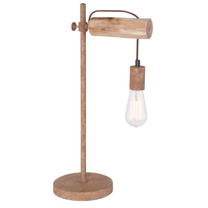 Globo - Bordslampa 1xE27/40W/230V poplar