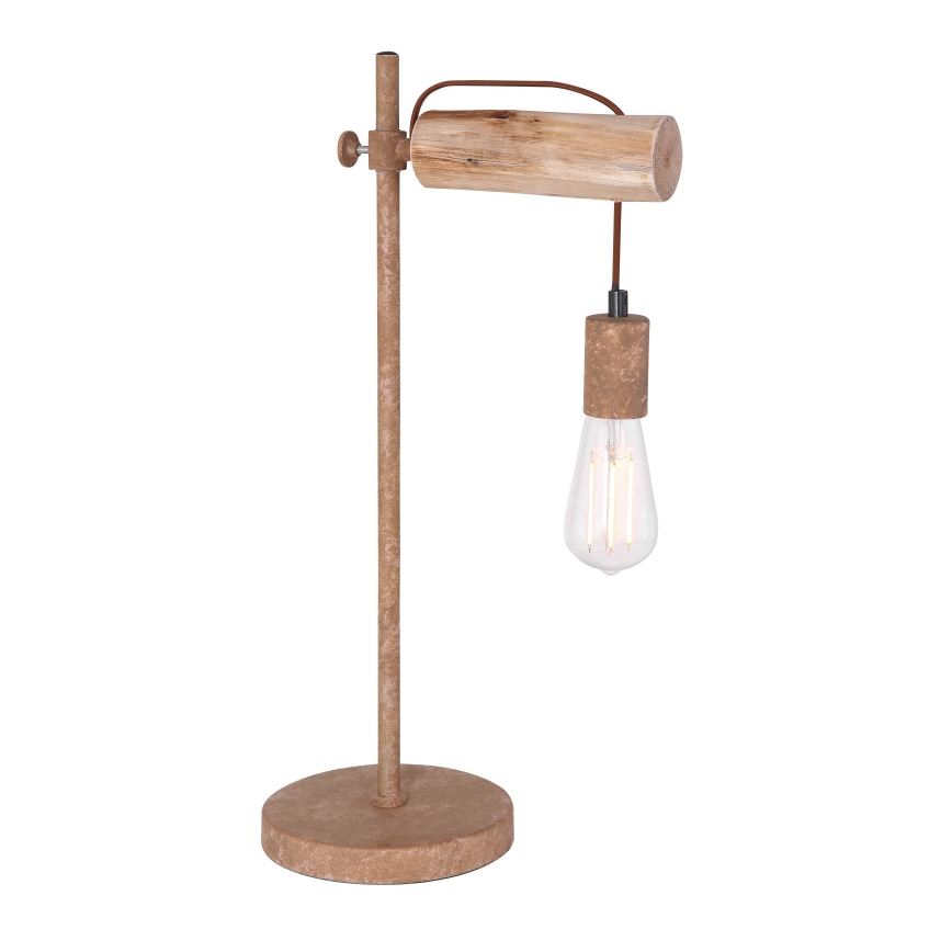 Globo - Bordslampa 1xE27/40W/230V poplar