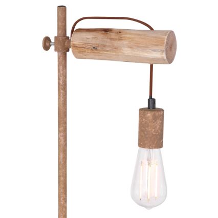 Globo - Bordslampa 1xE27/40W/230V poplar