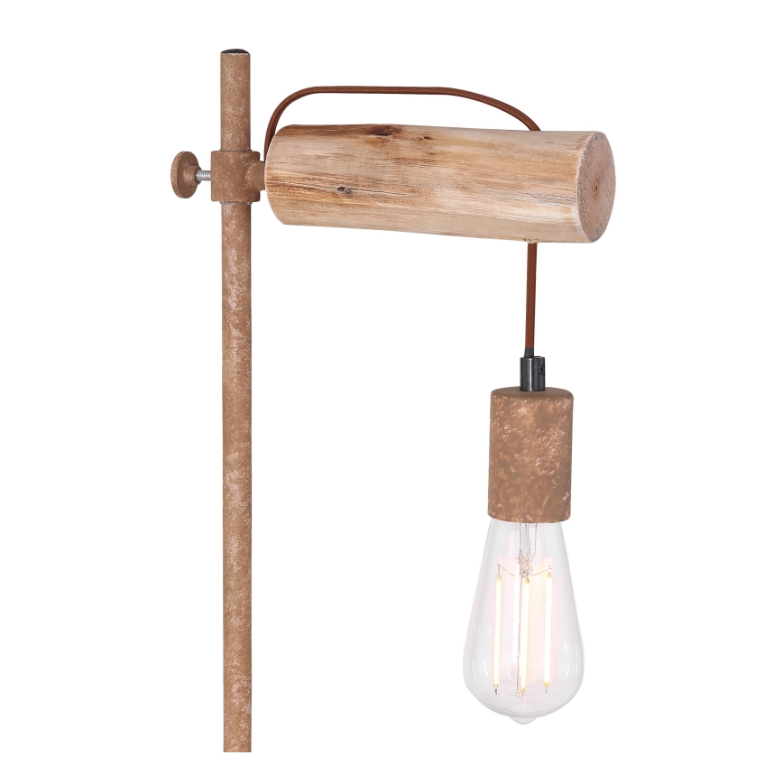 Globo - Bordslampa 1xE27/40W/230V poplar