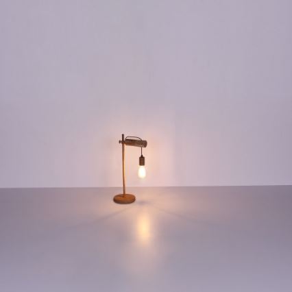 Globo - Bordslampa 1xE27/40W/230V poplar