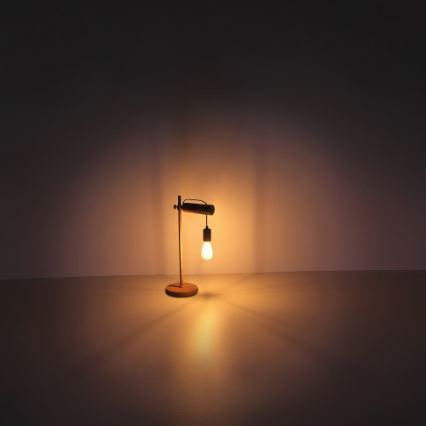 Globo - Bordslampa 1xE27/40W/230V poplar