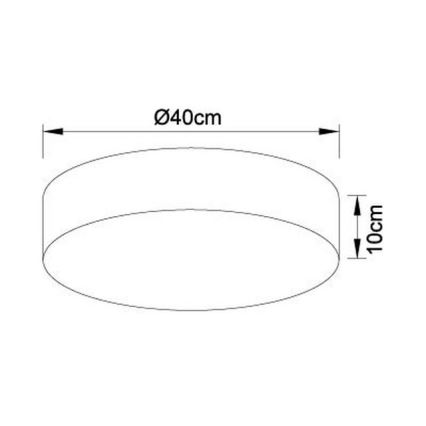 Globo 15365D - LED Dimbar Takbelysning SINNI LED/24W/230V + Fjärrstyrd