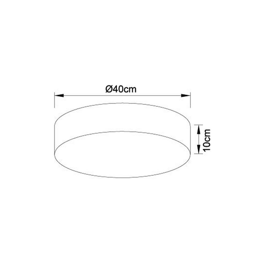 Globo 15365D - LED Dimbar Takbelysning SINNI LED/24W/230V + Fjärrstyrd