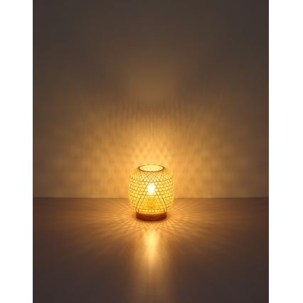 Globo - Bordslampa 1xE27/60W/230V Bambu