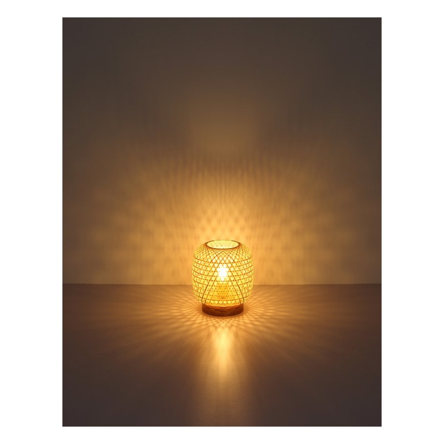 Globo - Bordslampa 1xE27/60W/230V Bambu