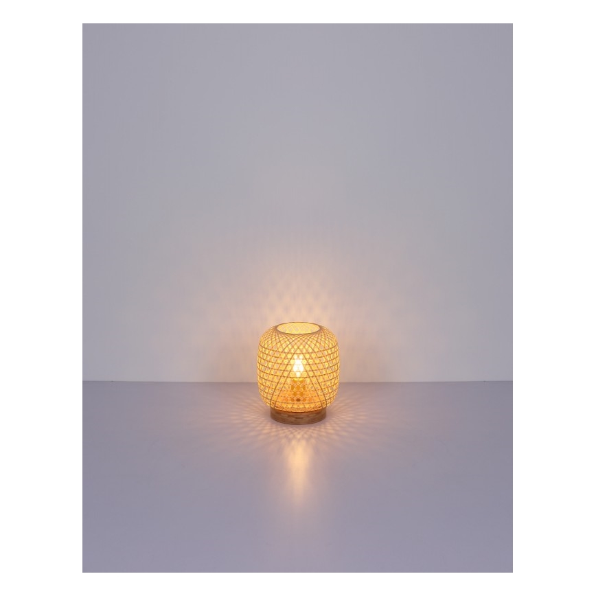 Globo - Bordslampa 1xE27/60W/230V Bambu