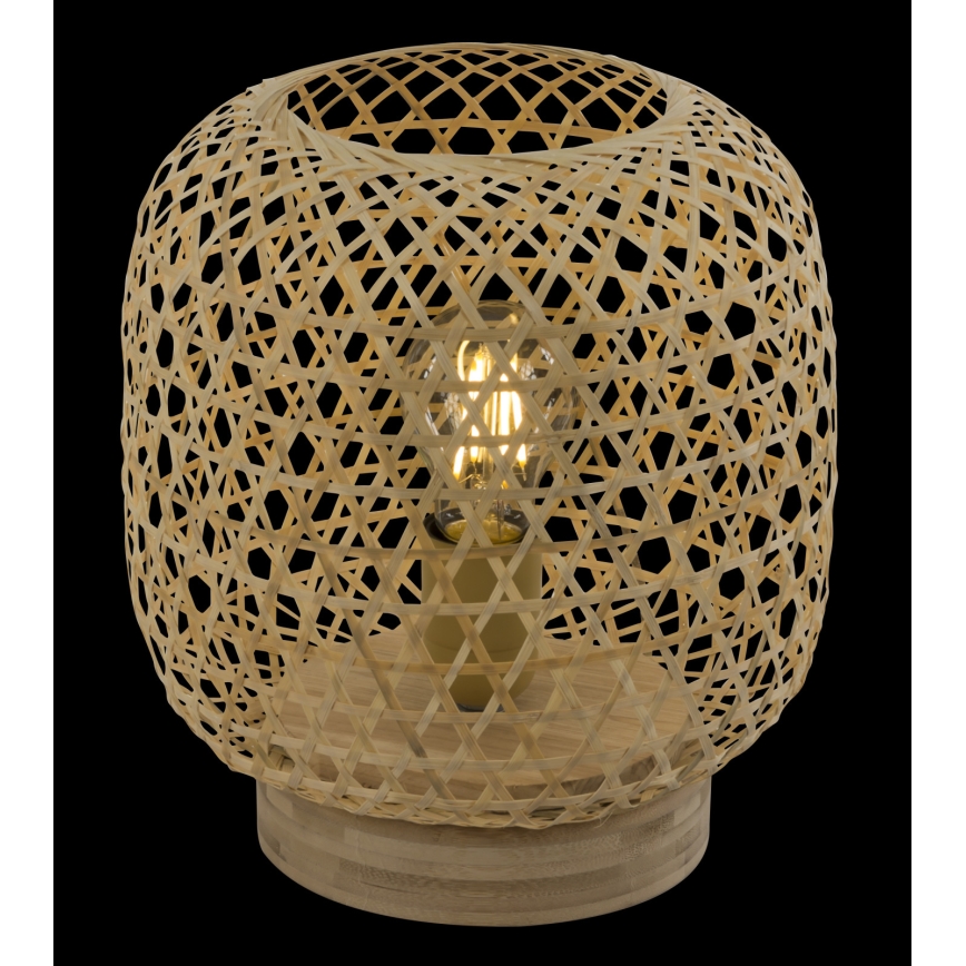 Globo - Bordslampa 1xE27/60W/230V Bambu