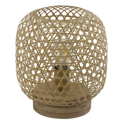 Globo - Bordslampa 1xE27/60W/230V Bambu