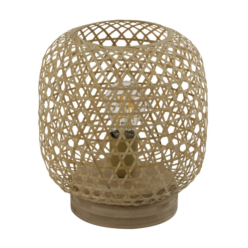 Globo - Bordslampa 1xE27/60W/230V Bambu