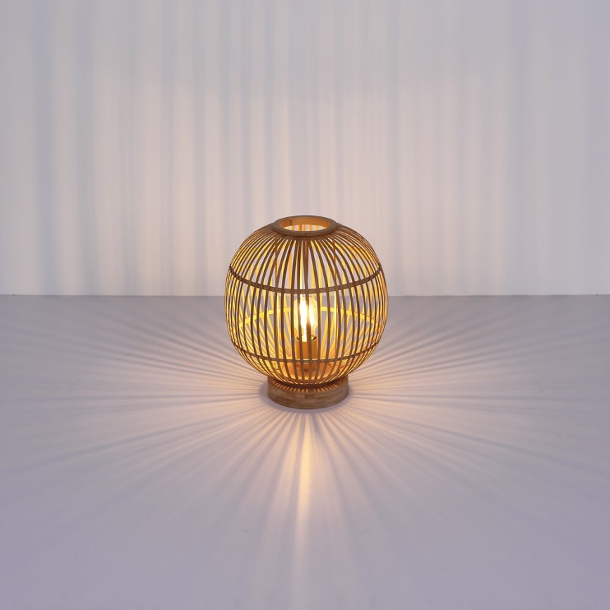 Globo - Bordslampa 1xE27/60W230V Bambu