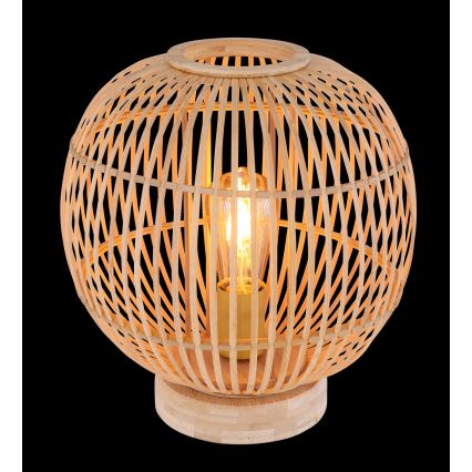 Globo - Bordslampa 1xE27/60W230V Bambu