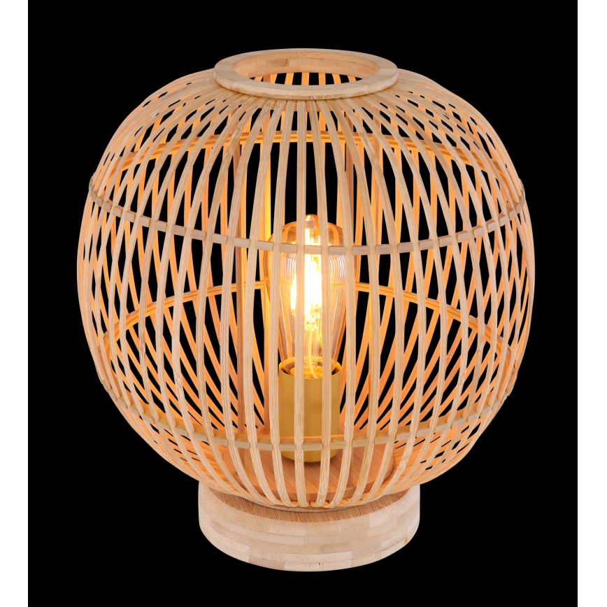 Globo - Bordslampa 1xE27/60W230V Bambu