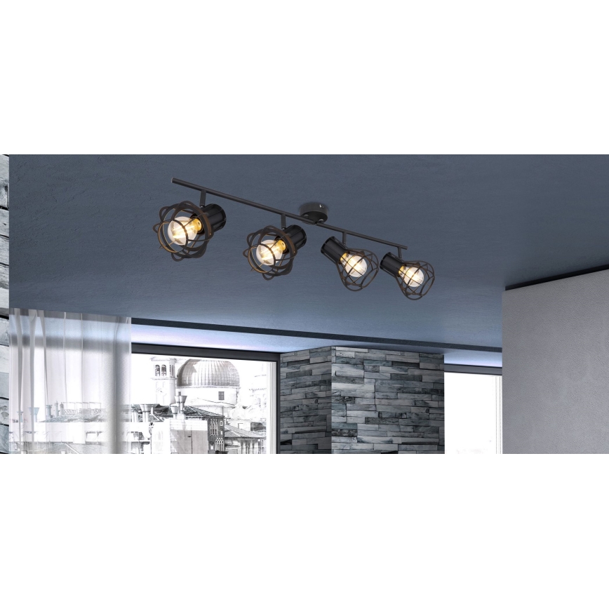 Globo 15388-4 - Spotlight CLASTRA 4xE27/40W/230V