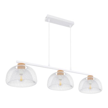 Globo 15393-3W - Ljuskrona med snöre VITIANO 3xE14/40W/230V