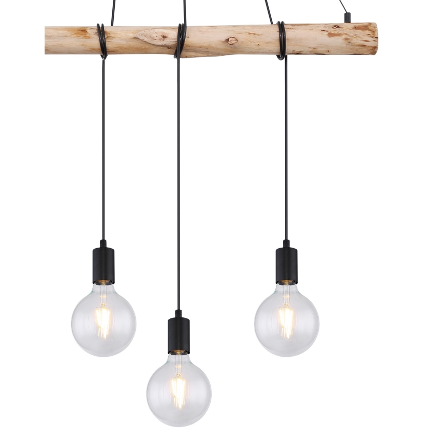 Globo 15439-4 - Ljuskrona med snöre AUSTON 4xE27/60W/230V