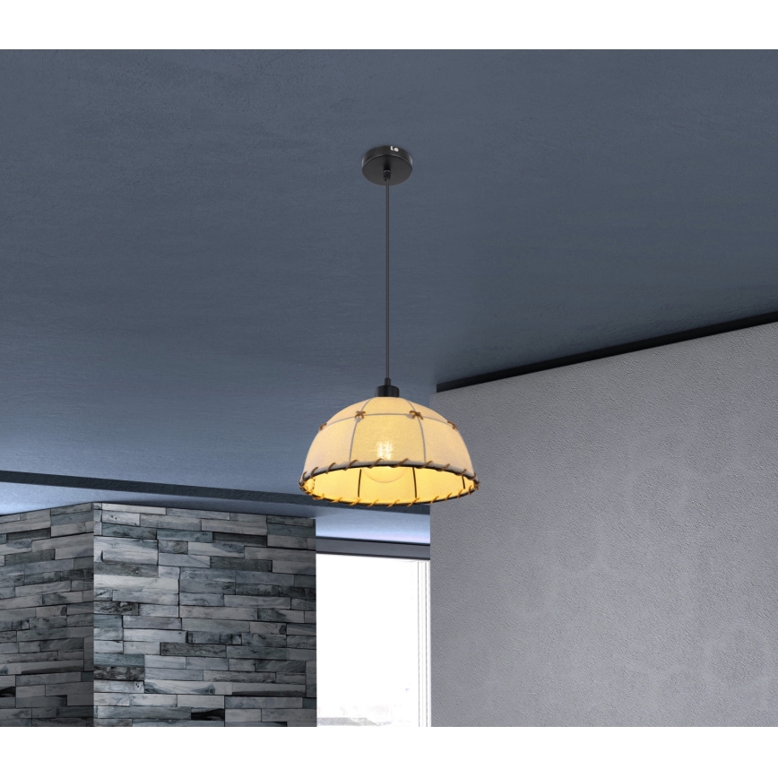 Globo 15442H - Chandeleir med snöre REX 1xE27/60W/230V