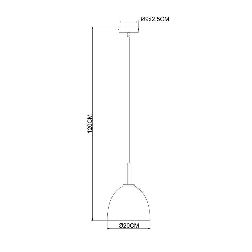 Globo 15464H - Ljuskrona med snöre ADARA 1xE27/60W/230V