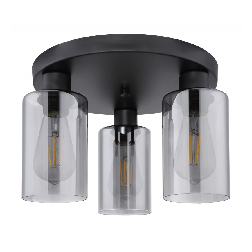 Globo - Taklampa 3xE27/60W/230V svart