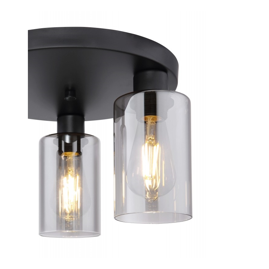 Globo - Taklampa 3xE27/60W/230V svart