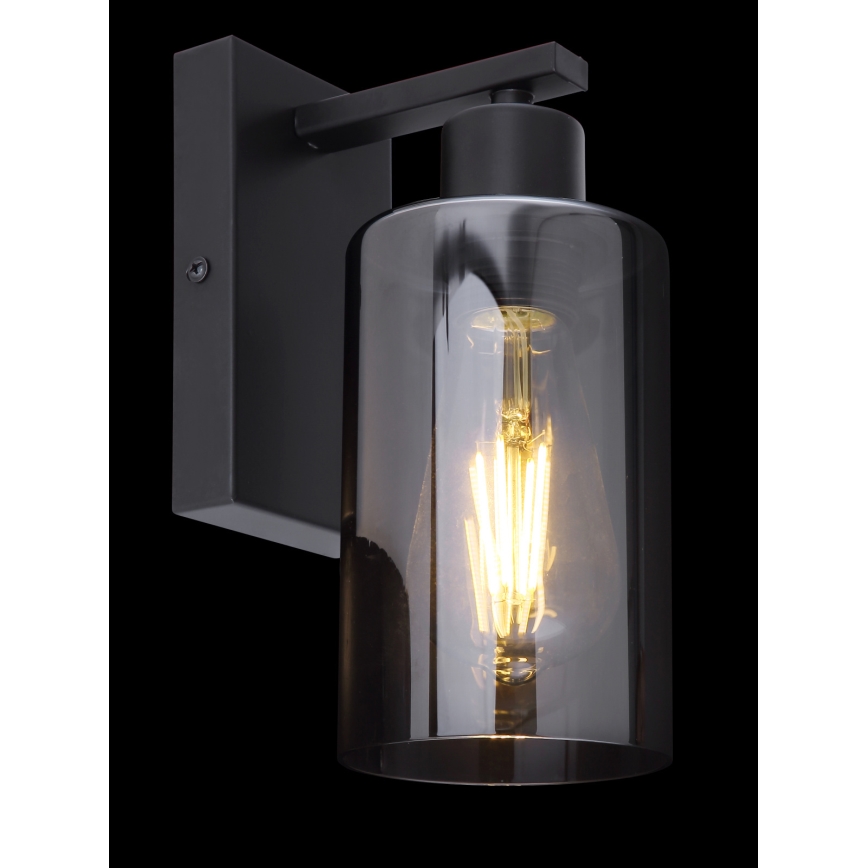 Globo - Vägglampa 1xE27/60W/230V svart