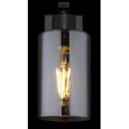 Globo - Vägglampa 1xE27/60W/230V svart