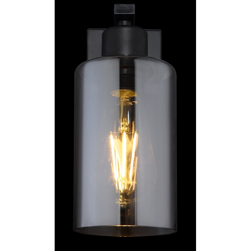 Globo - Vägglampa 1xE27/60W/230V svart