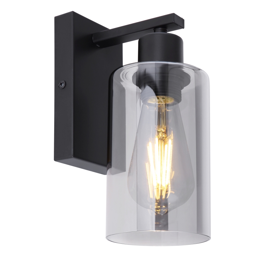 Globo - Vägglampa 1xE27/60W/230V svart