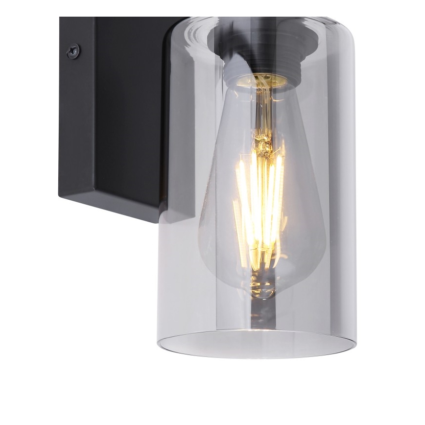 Globo - Vägglampa 1xE27/60W/230V svart