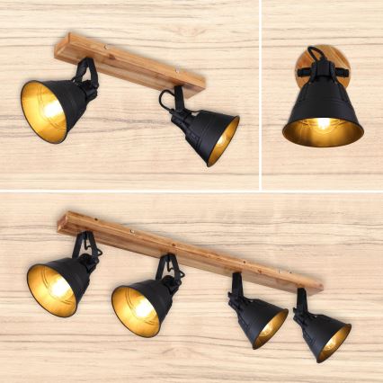 Globo - Väggspotlight 1xE27/60W/230V gran