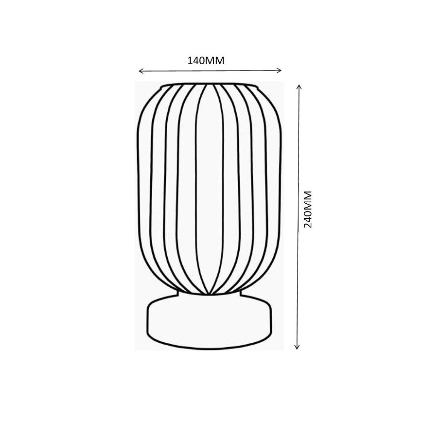 Globo - Bordslampa 1xE27/40W/230V brun