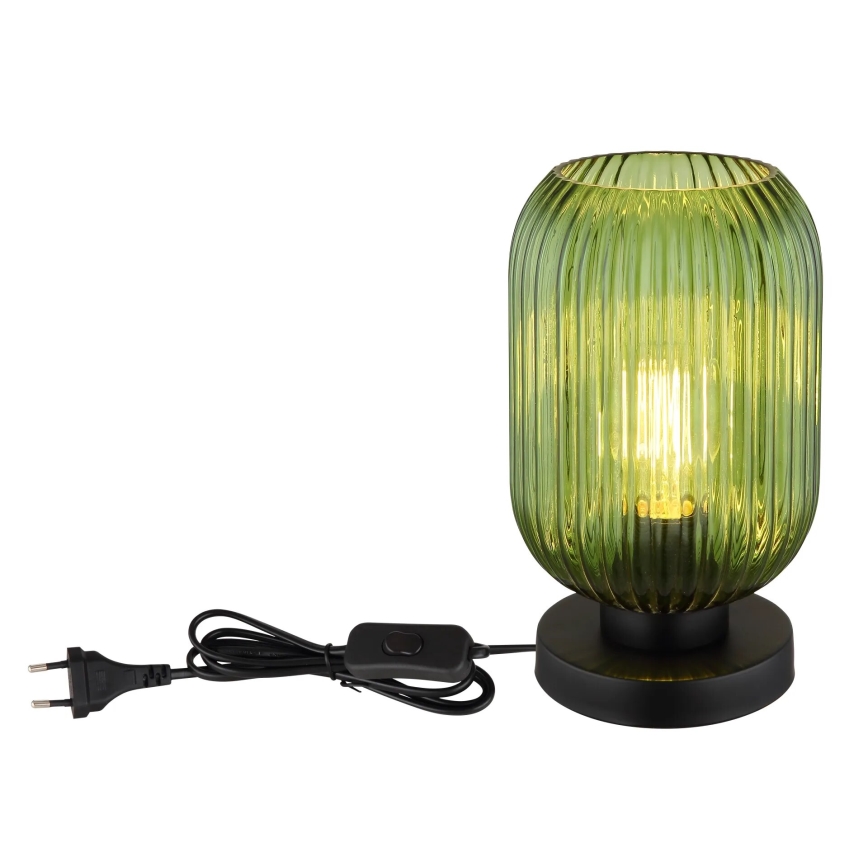 Globo - Bordslampa 1xE27/40W/230V grön