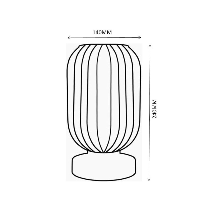 Globo - Bordslampa 1xE27/40W/230V grön