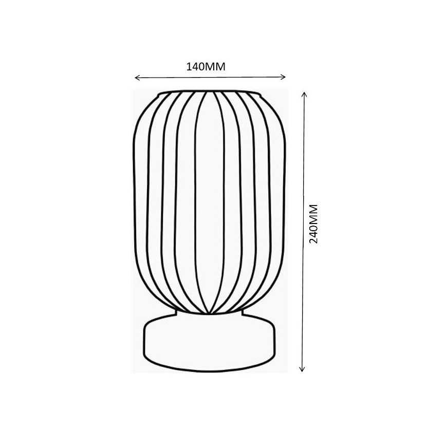 Globo - Bordslampa 1xE27/40W/230V vit