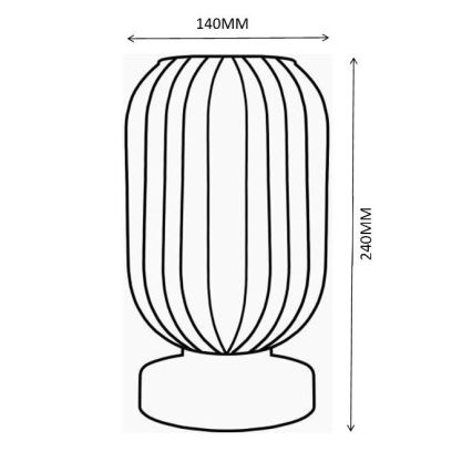Globo - Bordslampa 1xE27/40W/230V lila