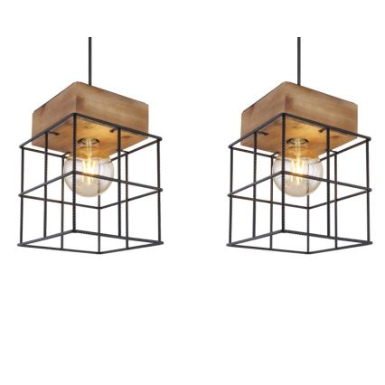 Globo - Ljusskrona med upphängningsrem  3xE27/60W/230V