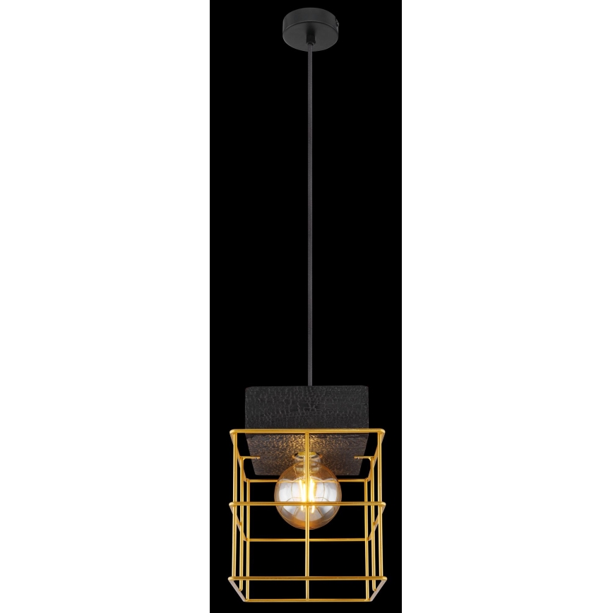 Globo - Ljuskrona med textilsladd 1xE27/60W/230V