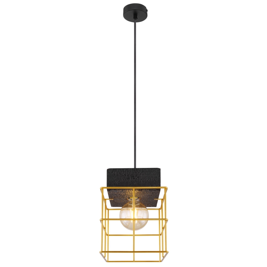 Globo - Ljuskrona med textilsladd 1xE27/60W/230V