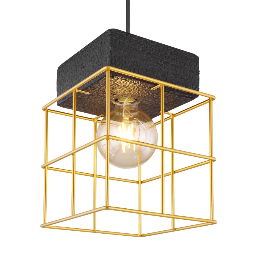 Globo - Ljuskrona med textilsladd 1xE27/60W/230V