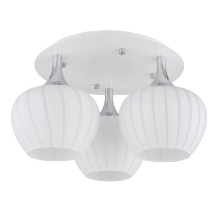 Globo - Ytmonterad ljuskrona 3xE27/40W/230V vit