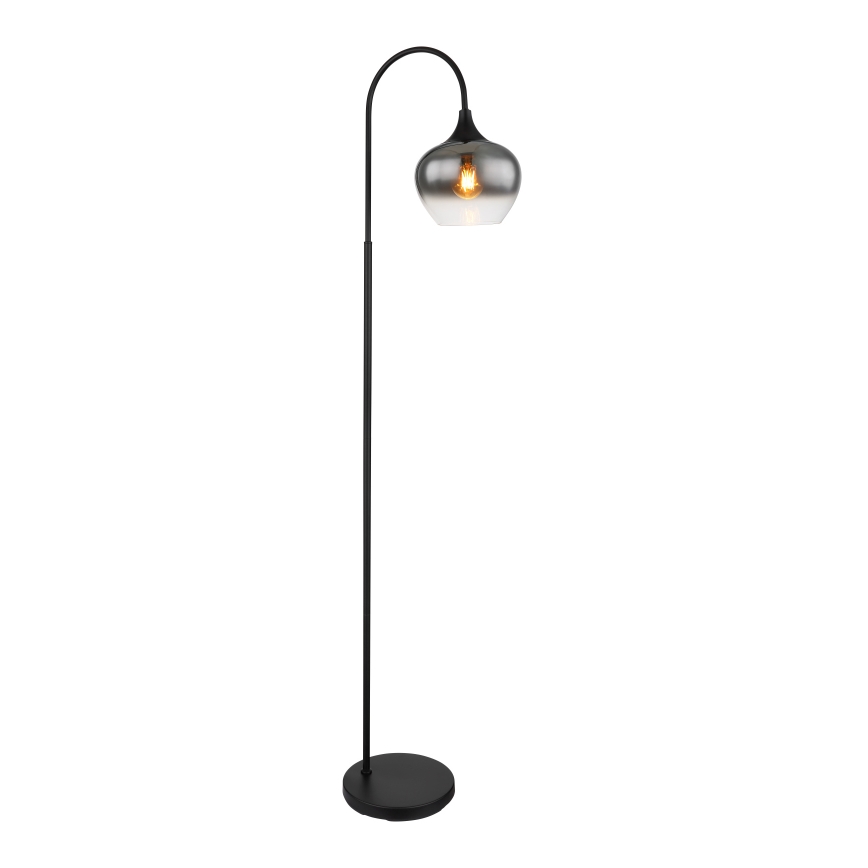 Globo - Golvlampa 1xE27/40W/230V svart/rökig
