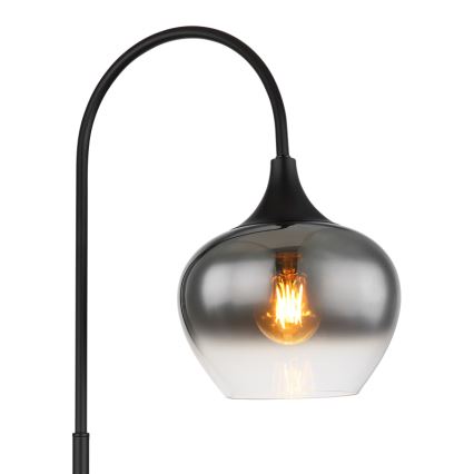 Globo - Golvlampa 1xE27/40W/230V svart/rökig