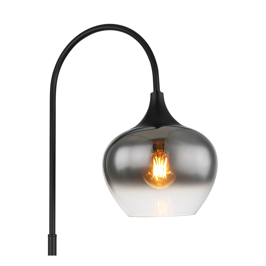 Globo - Golvlampa 1xE27/40W/230V svart/rökig