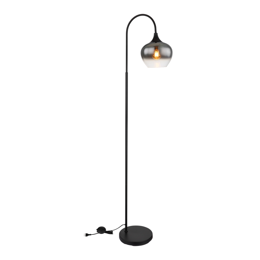 Globo - Golvlampa 1xE27/40W/230V svart/rökig