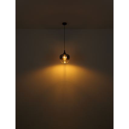 Globo - Golvlampa 1xE27/40W/230V svart/rökig