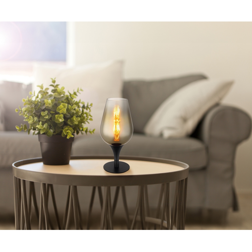 Globo - Bordslampa 1xE27/40W/230V diameter 15 cm guld