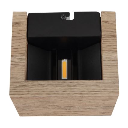 Globo - LED väggbelysning LED/8W/230V brun