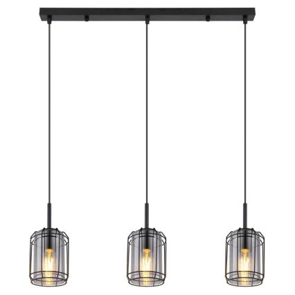 Globo - Ljusskrona med upphängningsrem  3xE27/60W/230V
