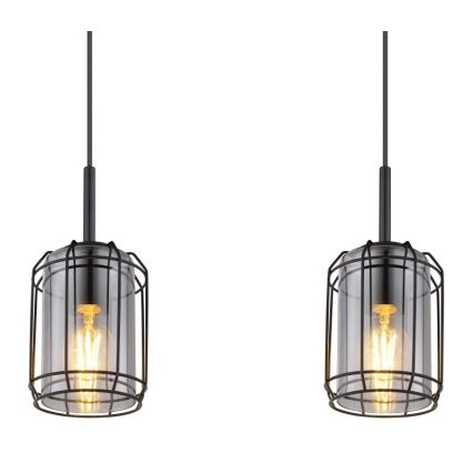 Globo - Ljusskrona med upphängningsrem  3xE27/60W/230V